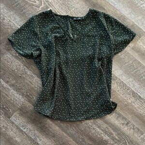 Polka Dot Green Women's Top